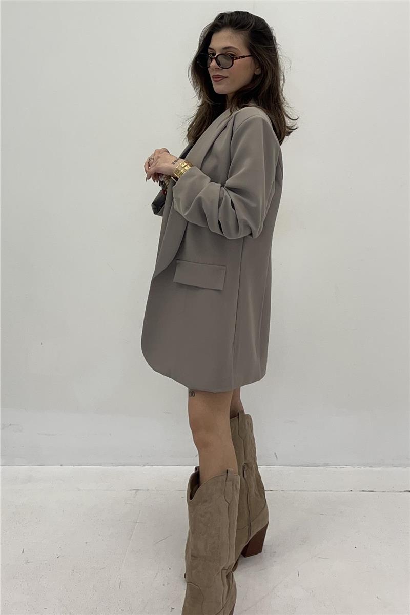 blazer con manica arricciata london